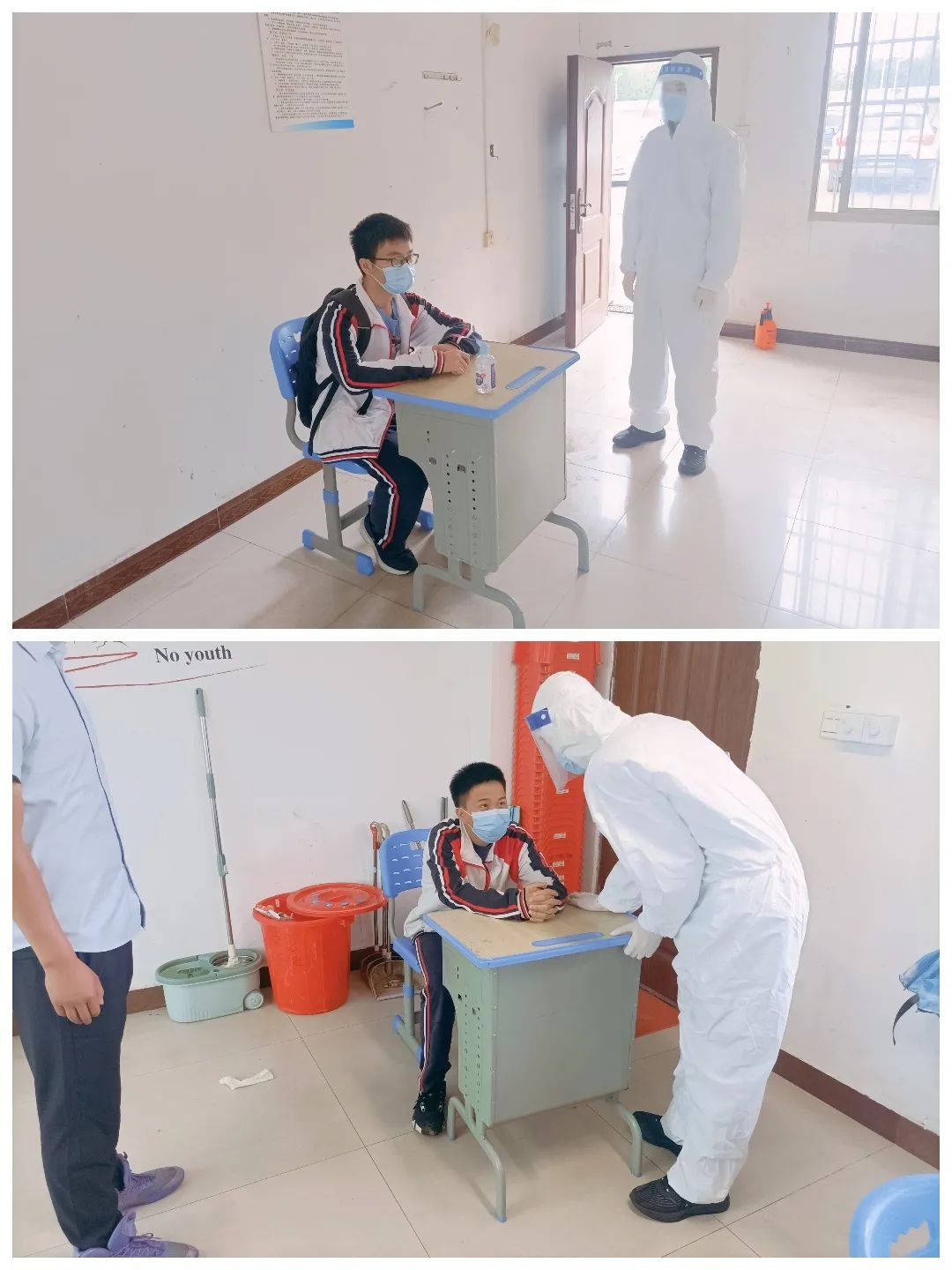 【校園資訊】疫情防控常態(tài)化 安全校園用心守?？邳S岡金盤高級(jí)中學(xué)（椰海校區(qū)）高中部